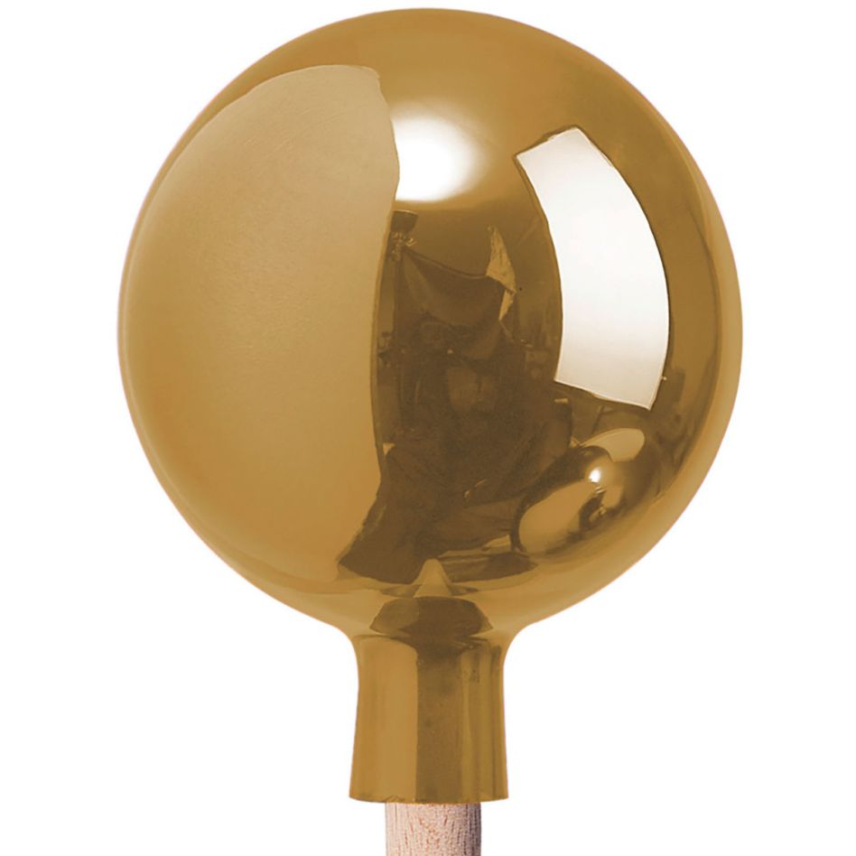 Windhager Rosenkugel mundgeblasen verspiegelt gold, Ø 16 cm