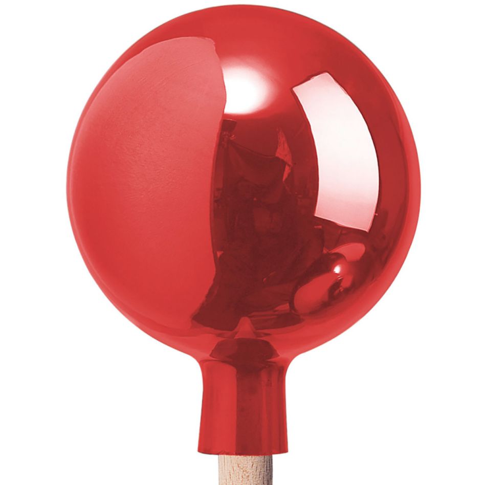 Windhager Rosenkugel mundgeblasen verspiegelt rot, Ø 16 cm