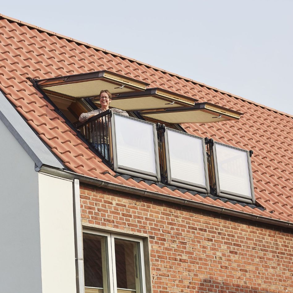 CABRIO VELUX GDL Verrière balcon en bois ENERGIE PLUS günstig