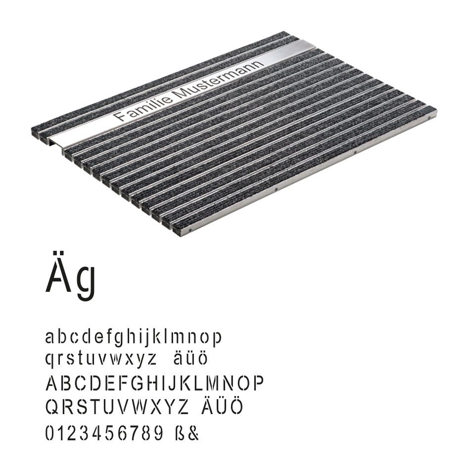 ACO Schuhabstreifermatte mit individuellem Schriftzug günstig