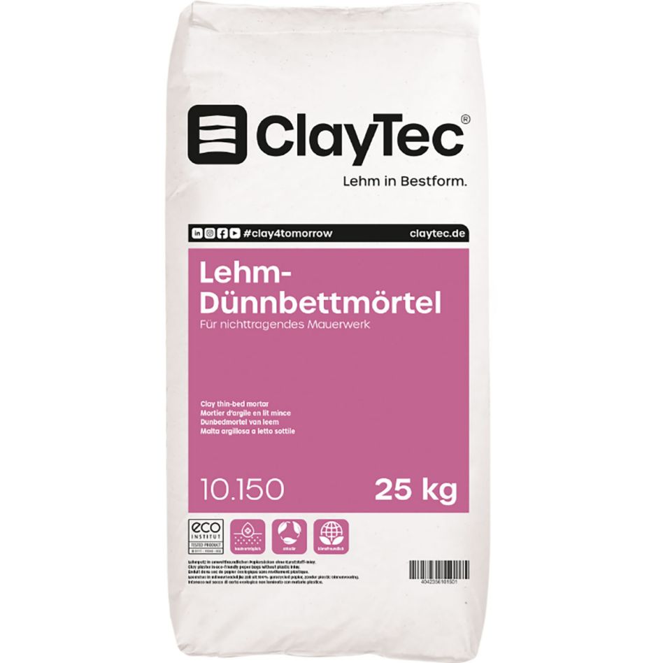 ClayTec Lehm-Dünnbettmörtel günstig