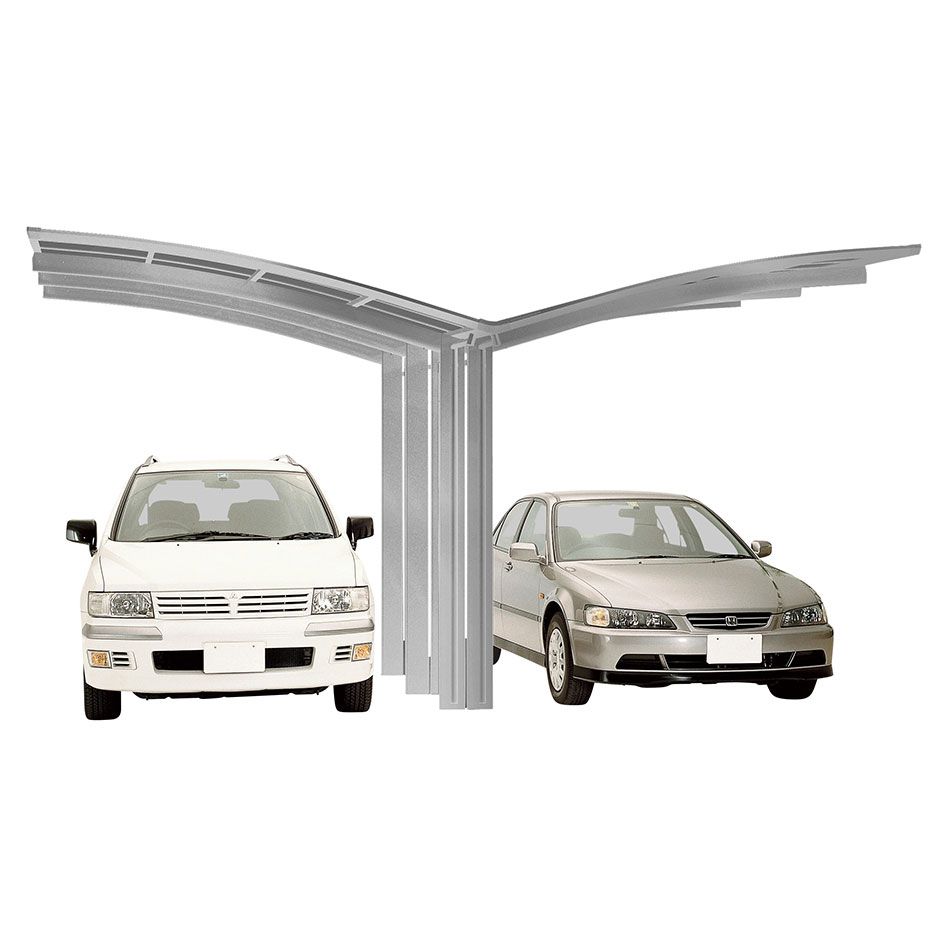 XIMAX Aluminium Carport Portoforte Y Edelstahl-Optik Unterstand günstig