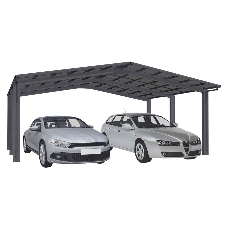 XIMAX Aluminium Carport Linea M Schwarz Unterstand günstig