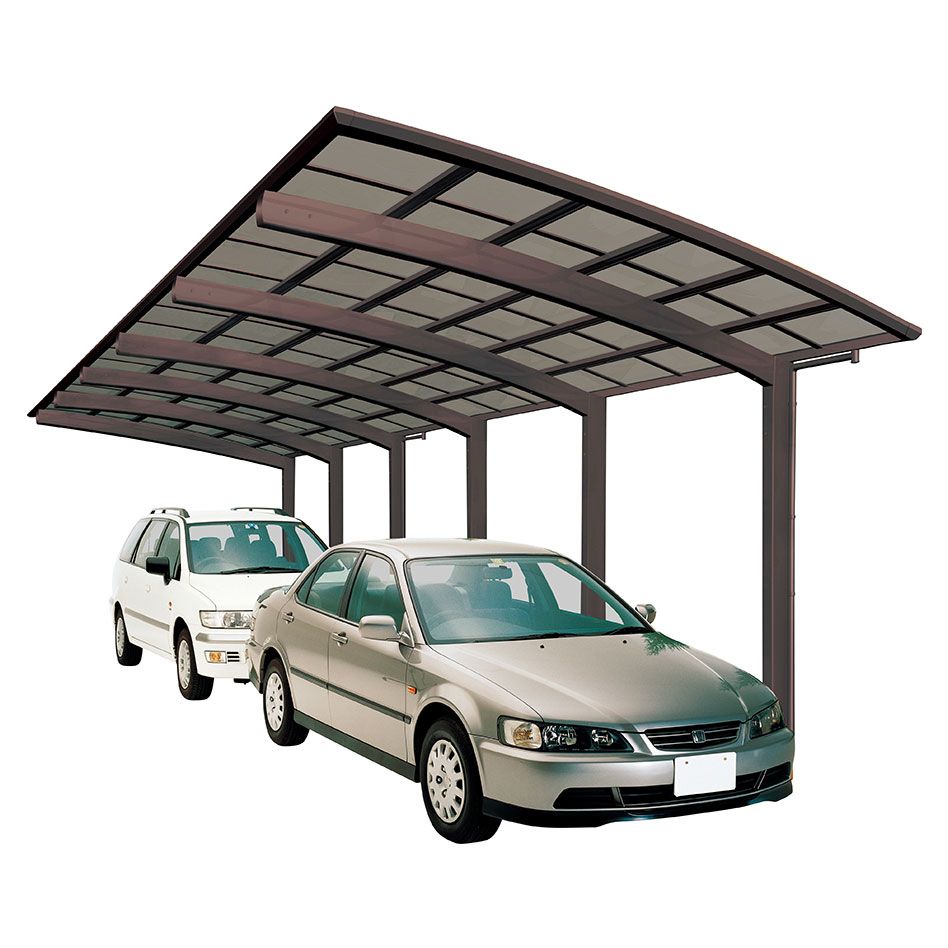 XIMAX Aluminium Carport Portoforte Tandem Mattbraun Unterstand günstig