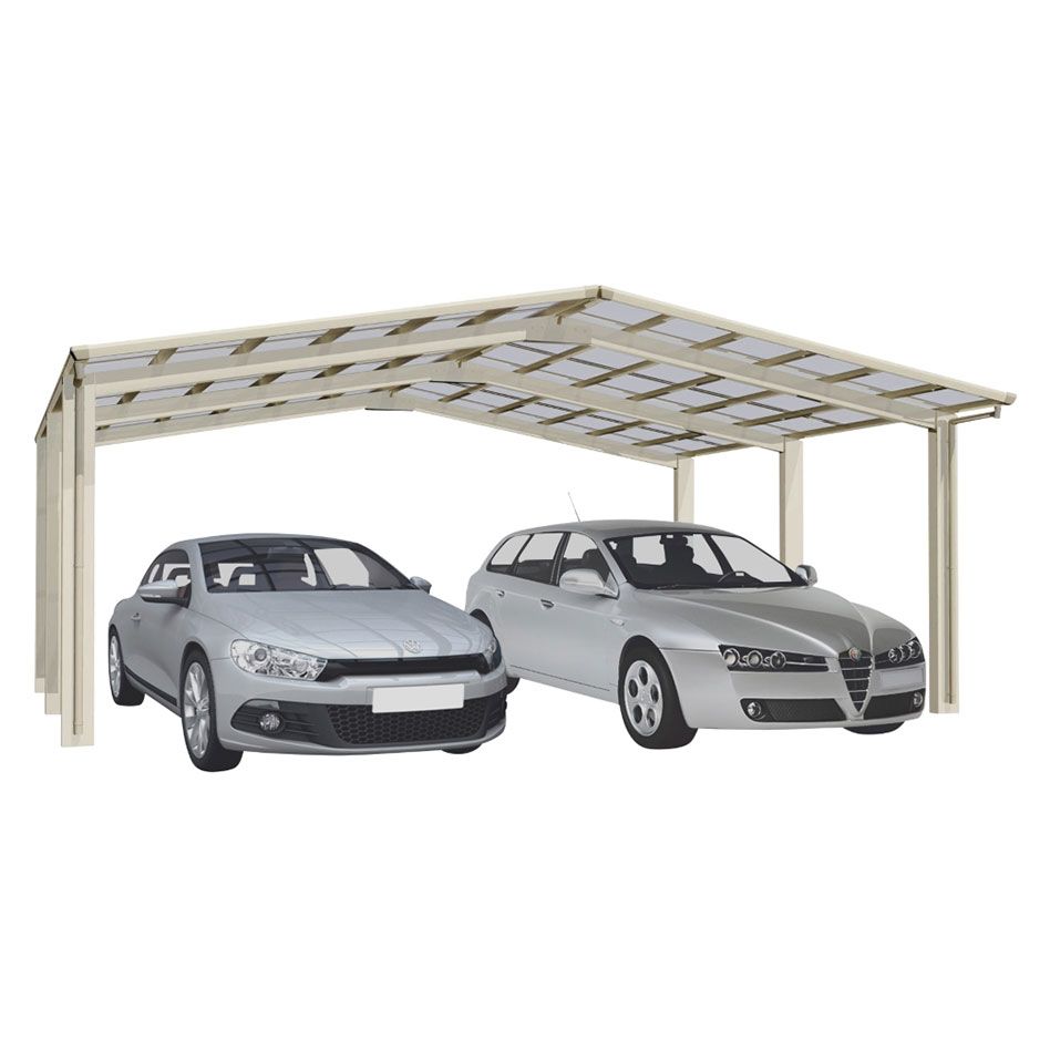 XIMAX Aluminium Carport Linea M Edelstahl-Optik Unterstand günstig