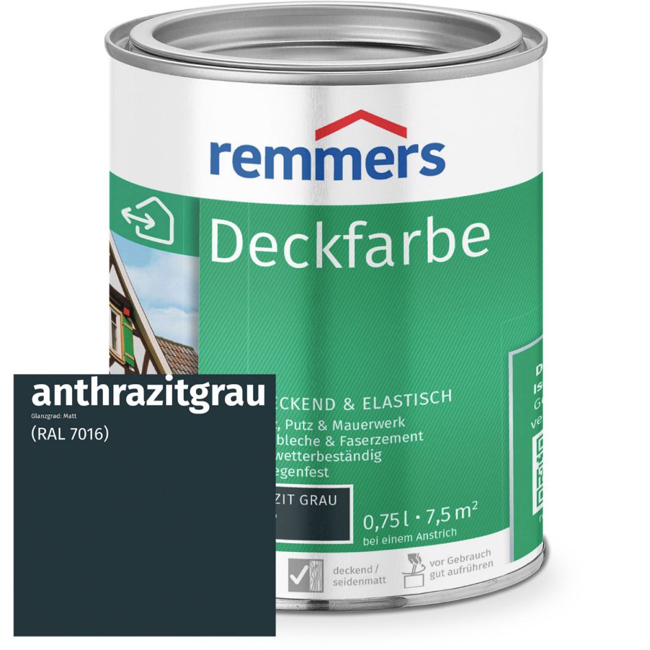 Remmers Deckfarbe anthrazitgrau RAL 7016 günstig