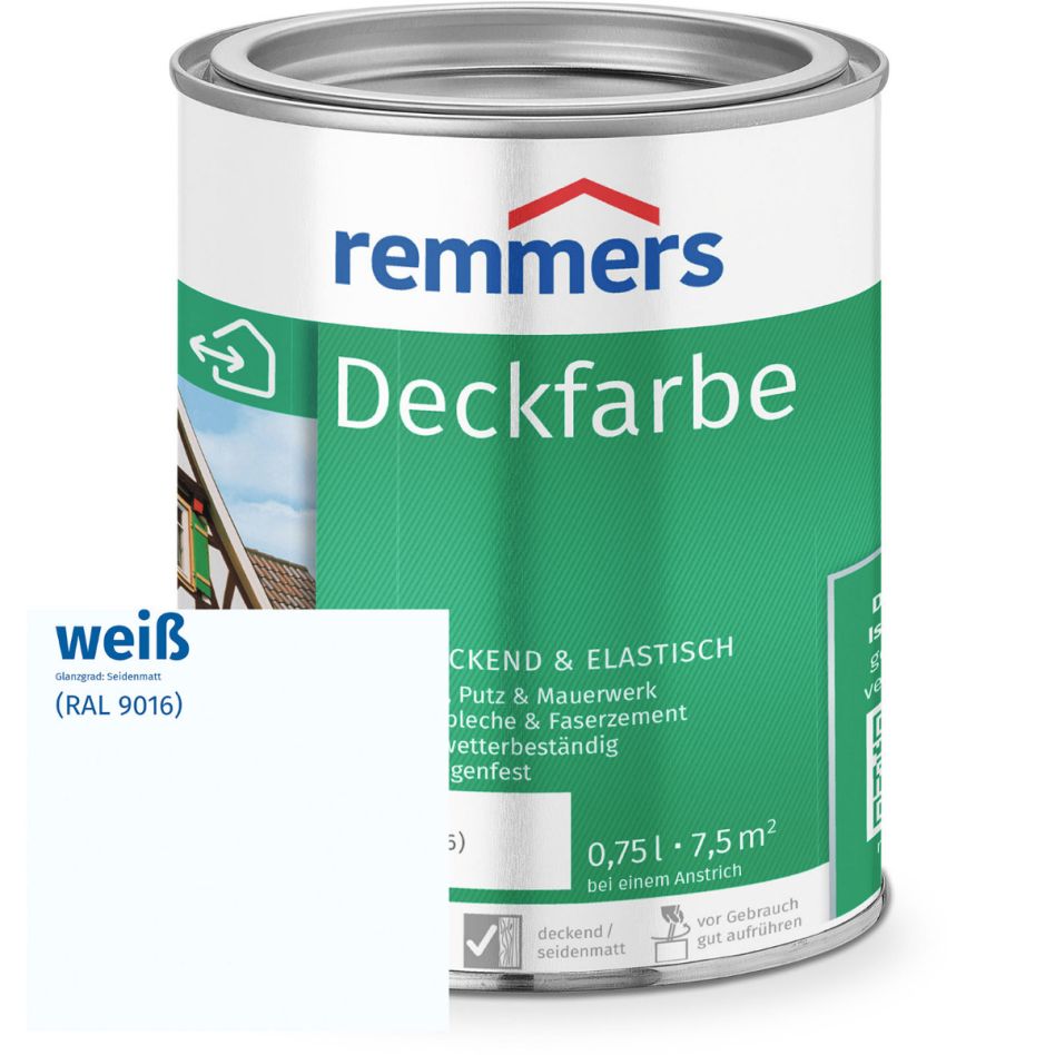 Remmers Deckfarbe weiß günstig