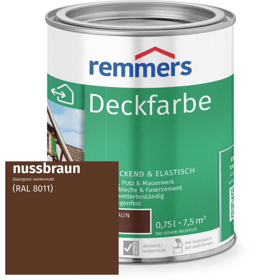Remmers Deckfarbe nussbraun RAL 8011 günstig
