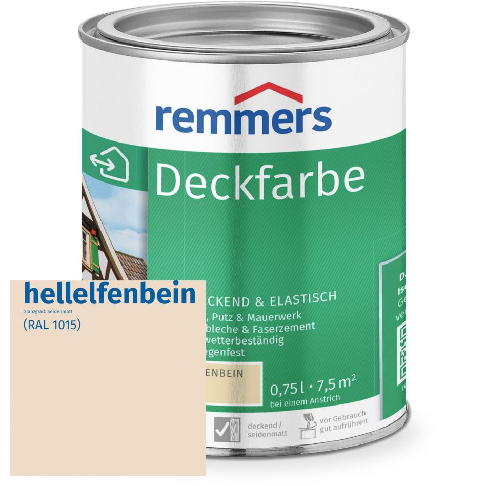 Remmers Deckfarbe hellelfenbein RAL 1015 günstig