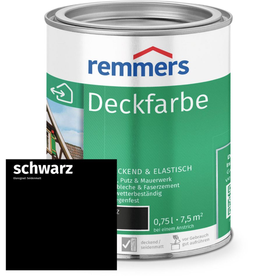 Remmers Deckfarbe schwarz günstig