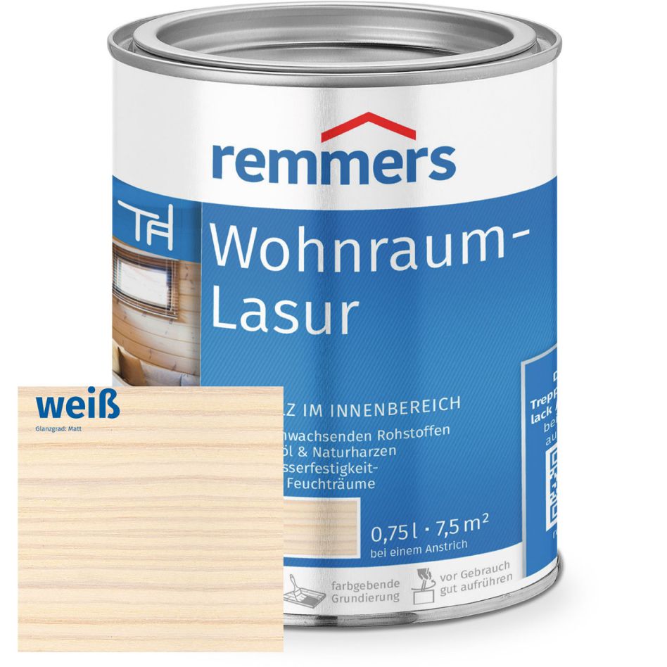 Remmers Wohnraum-Lasur weiß
