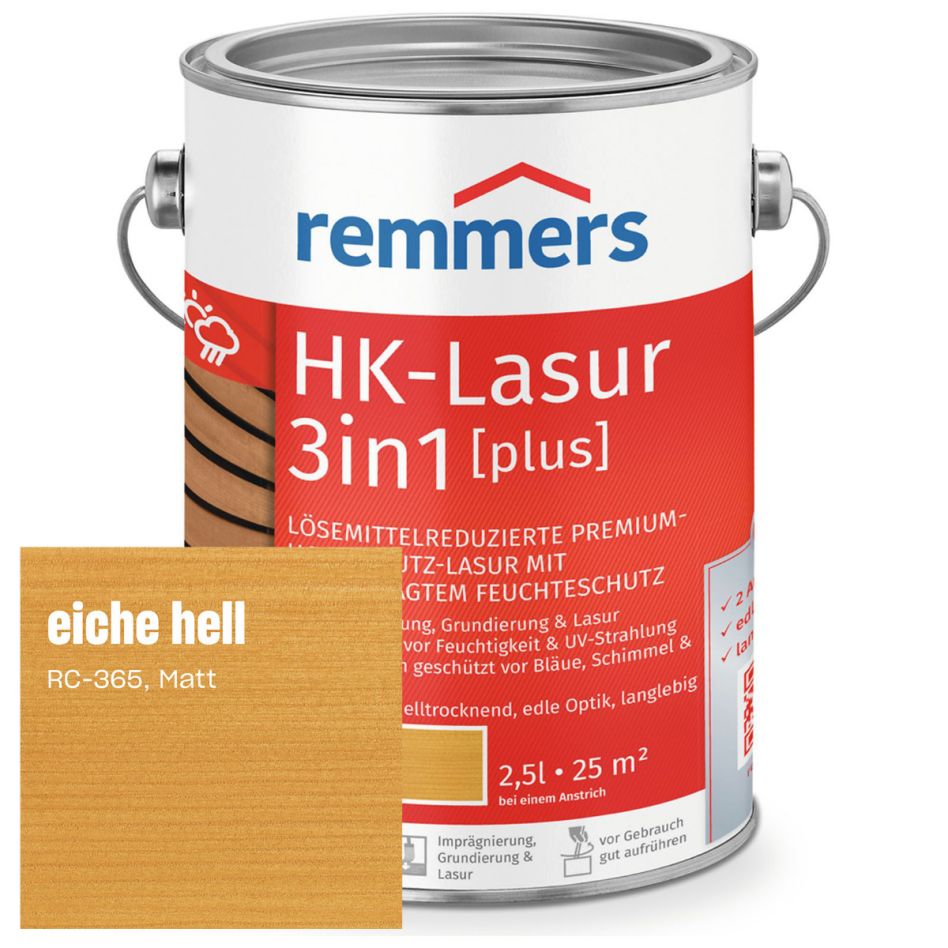 Remmers HK-Lasur 3in1 plus eiche hell RC-365 günstig