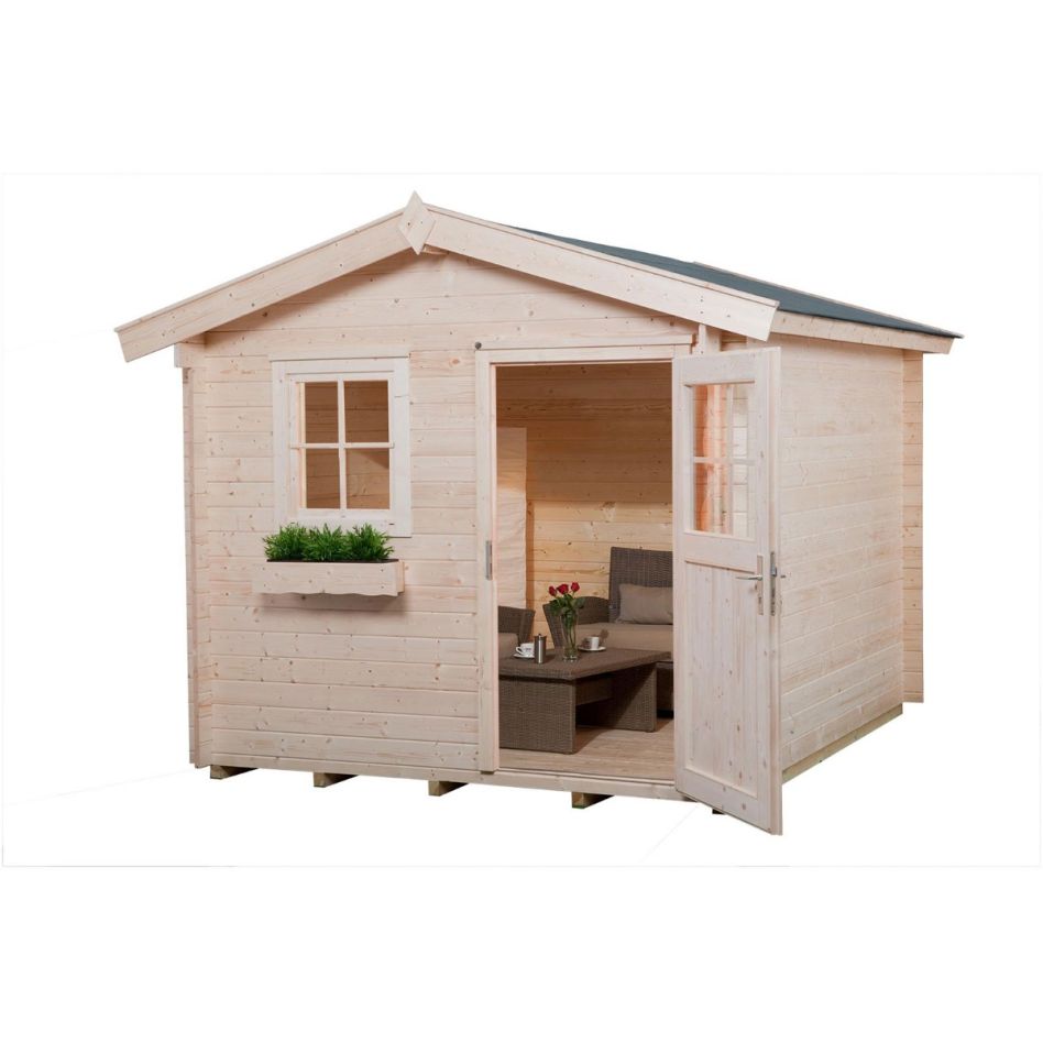 weka Gartenhaus Blumberg Premium 28 FT naturbelassen Gartenhütte günstig