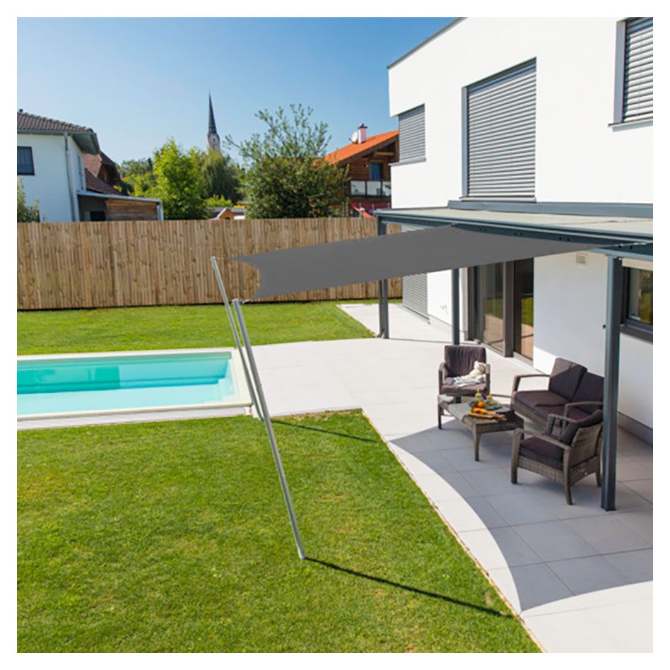 Windhager Sonnensegel CANNES anthrazit Sonnenschutz günstig