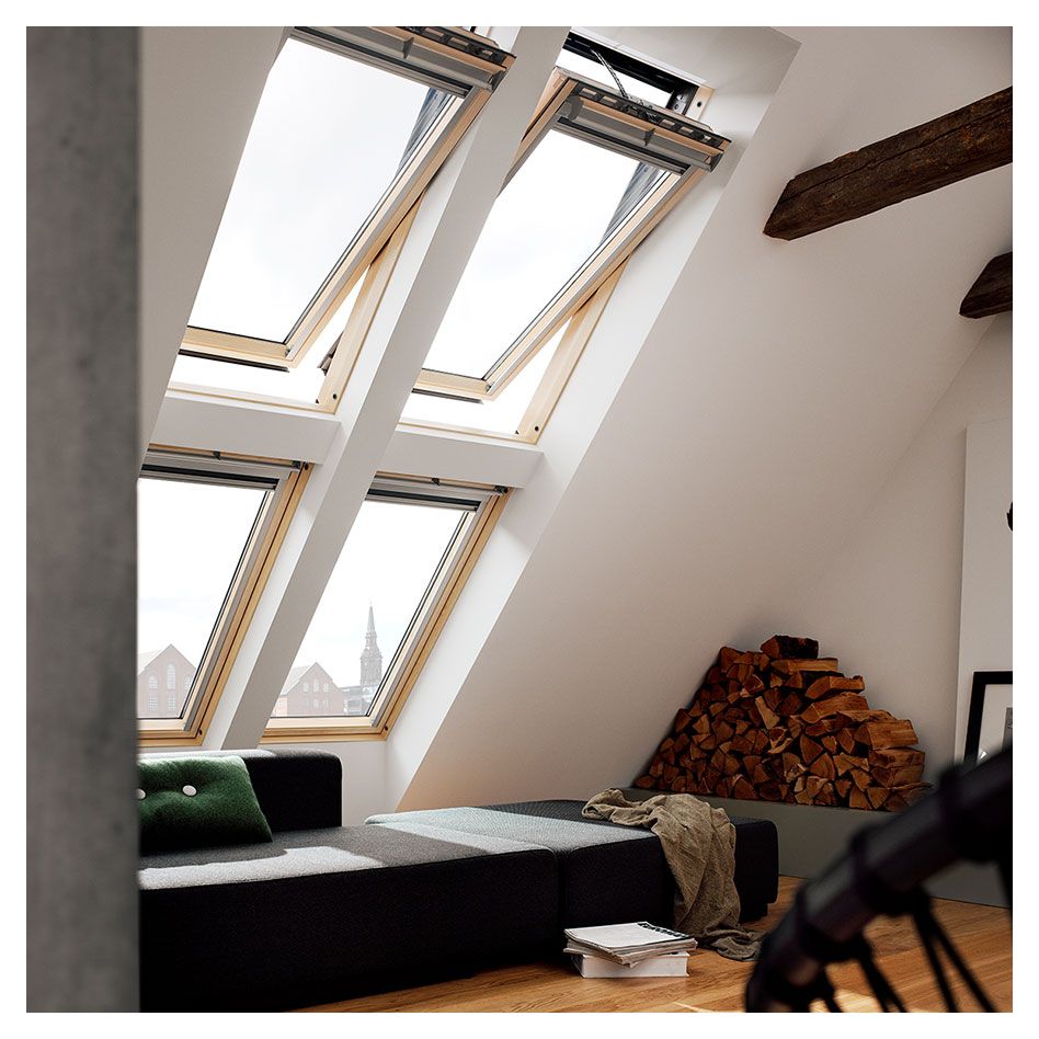 Fenêtre de toit solaire VELUX INTEGRA GGL 306630 bois ENERGIE PLUS, 55x78 cm (CK02)