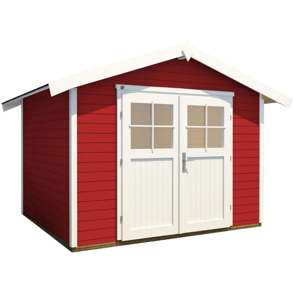 weka Gerätehaus Blackmount 122 schwedenrot Geräteschuppen günstig