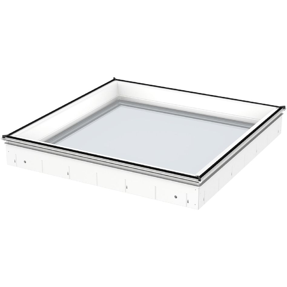 VELUX Flachdachfenster Basis-Element CFU 0025Q 3-fach festverglast, 80x80 cm