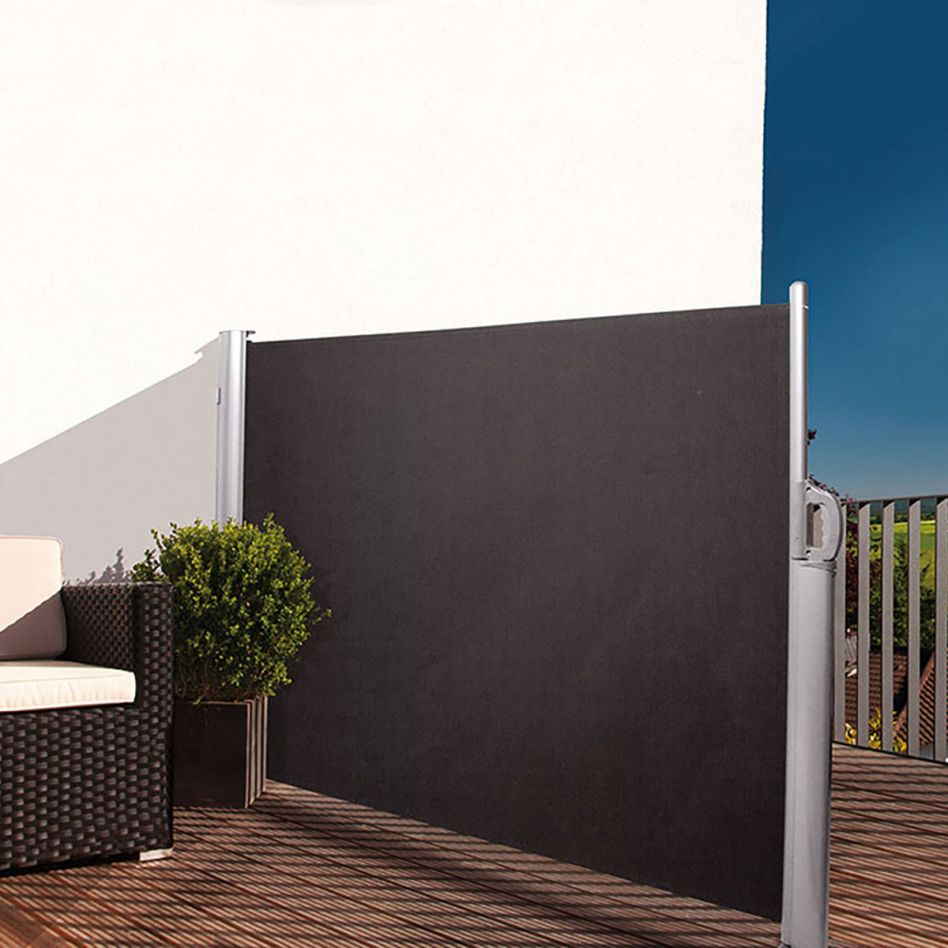 NOOR Seitenmarkise Exklusiv anthrazit Sichtschutz, 180x350 cm Image