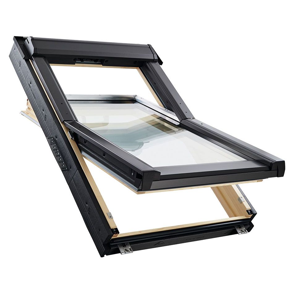 Roto Schwingfenster Konfigurator RotoQ Q4 H200 Holz Aluminium Dachfenster, keine, 114x118 cm (11/11),3-fach Verglasung,am Besten (Uw 0,84),Elektro Image