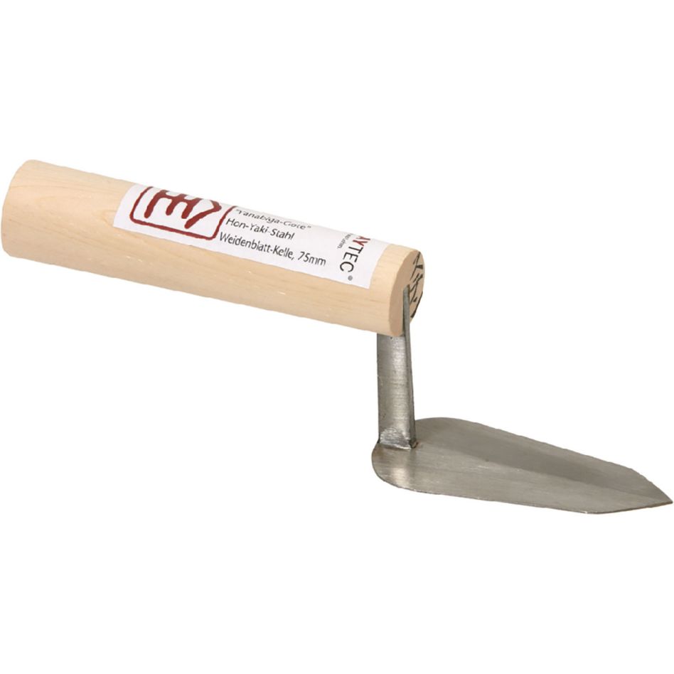 ClayTec Weidenblattkelle YANAGIBA-GOTE Hon-yaki Stahl geschmiedet, 75 mm