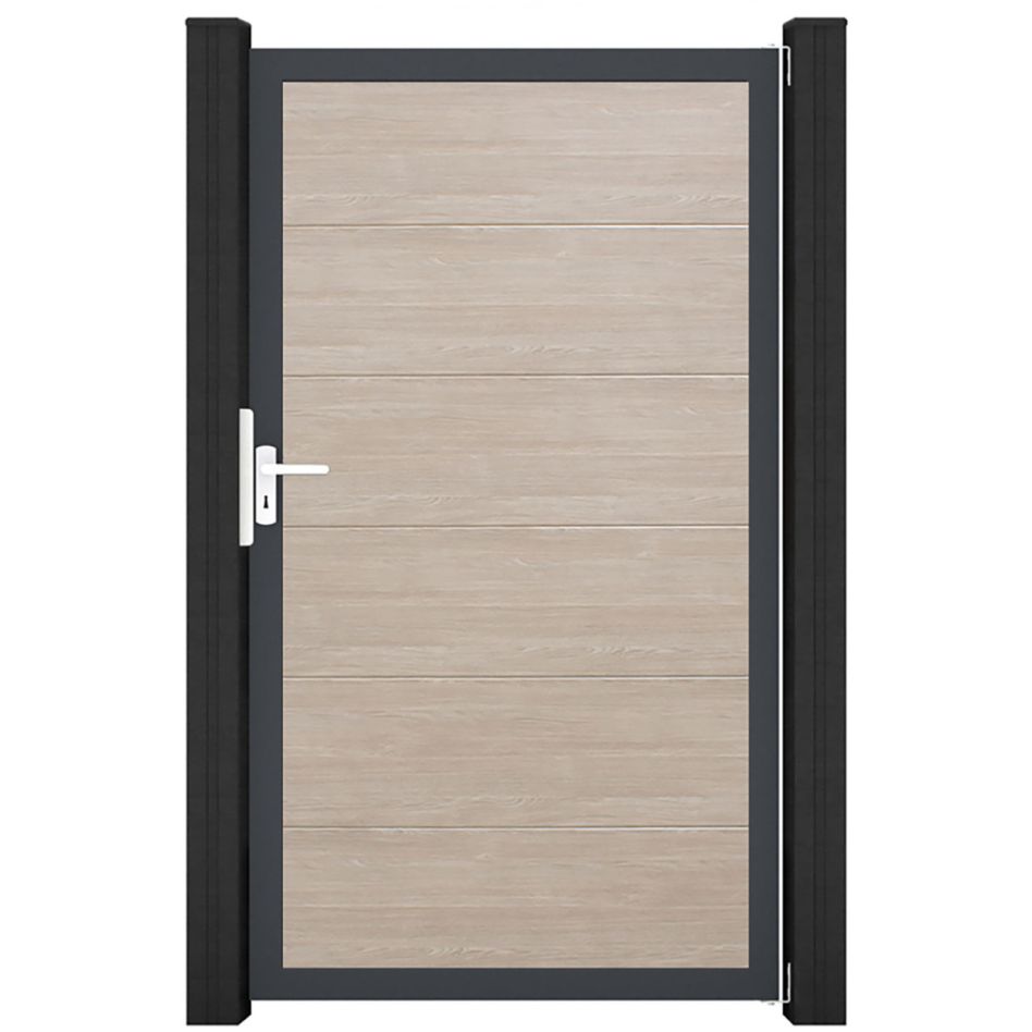 GroJa Einzeltor BasicLine PVC-Steckzaun Sheffield Oak günstig