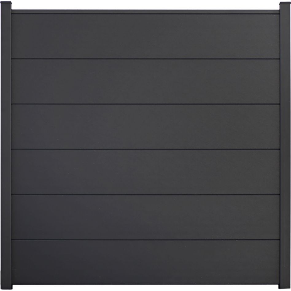GroJa BasicLine panneau Brise-vue en PVC gris anthracite günstig