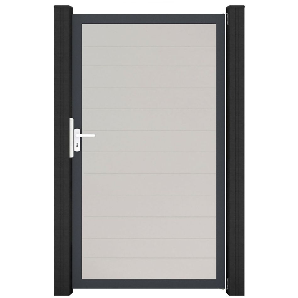 GroJa Einzeltor BasicLine schmal PVC-Steckzaun Weiß günstig