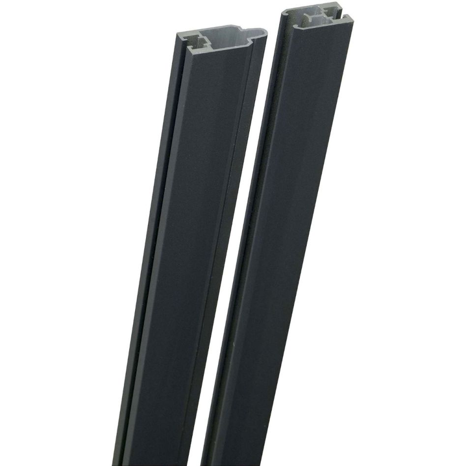 GroJa kit de listes adaptatrices alu pour insertion design clôture à lames anthracite DB 703 günstig