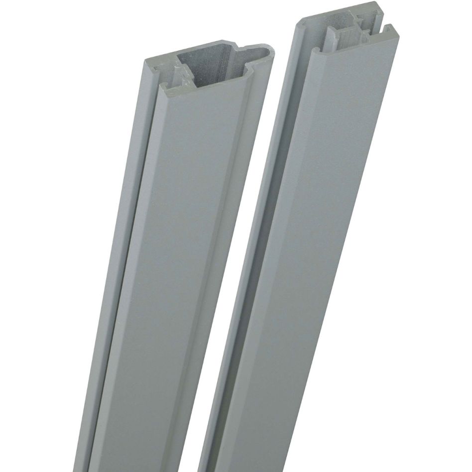 GroJa kit de listes adaptatrices alu pour insertion design clôture à lames gris argent günstig