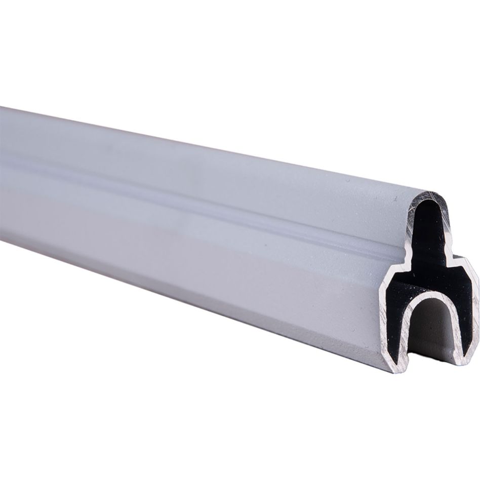 GroJa Solid Grande Premium baguette décorative clôture à lames gris argent günstig