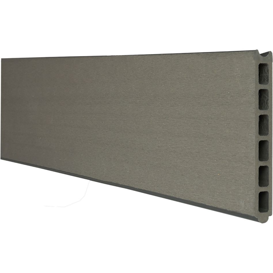 Clôture GroJa Solid protection visuelle élément simple gris panneau à emboîter lamelles günstig