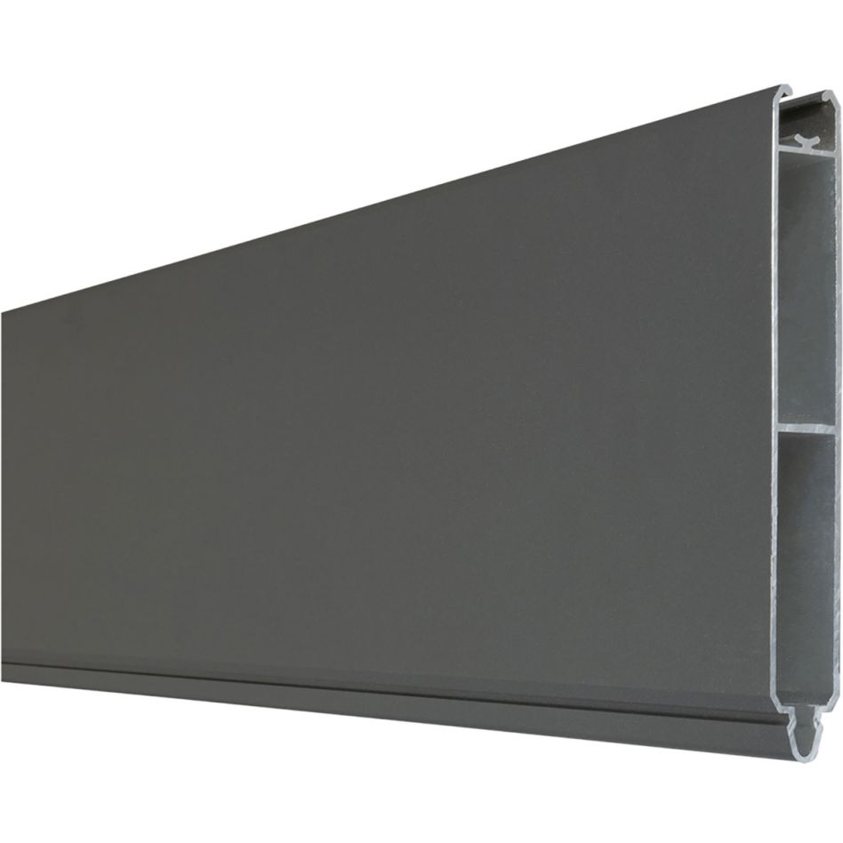 Clôture à emboîter GroJa Lumino aluminium lame simple anthracite DB703 panneau à lamelles günstig