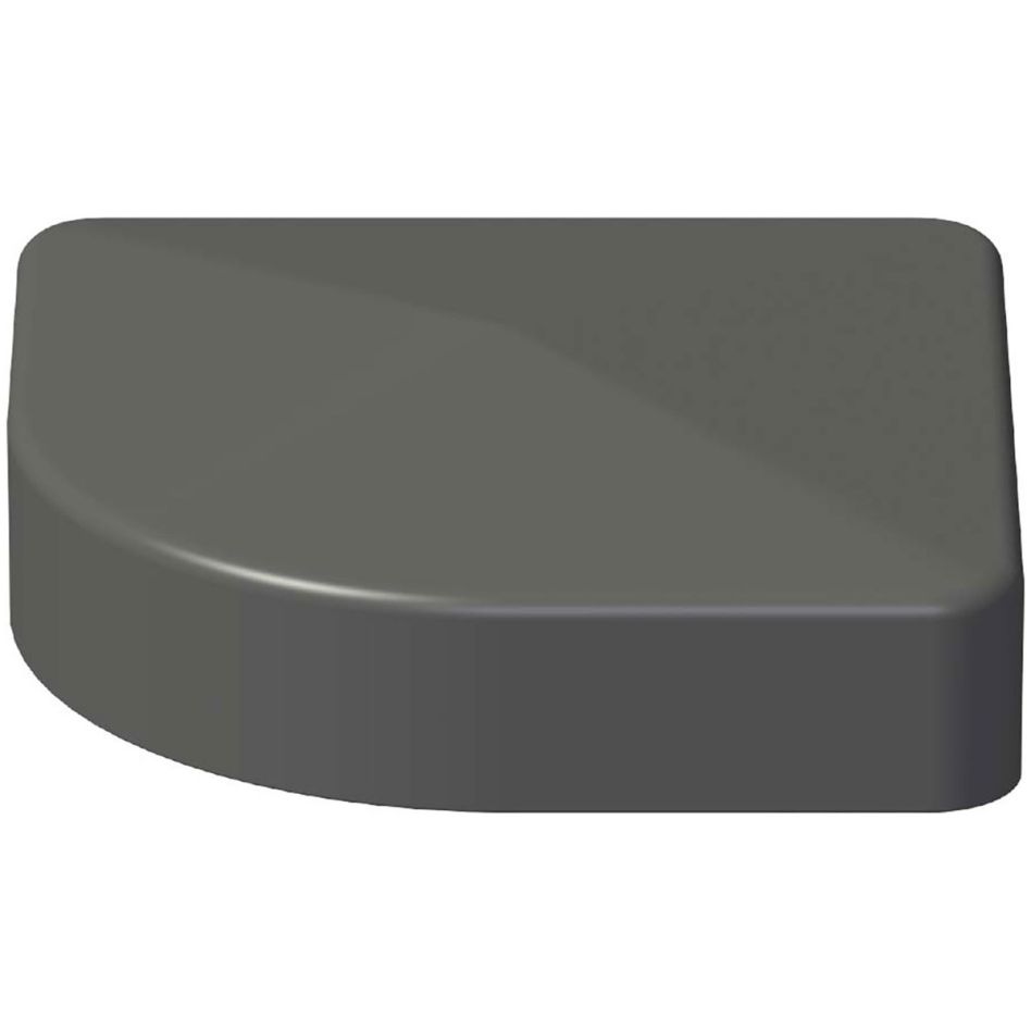 GroJa Ersatzkappe für variablen Alu-Eckpfosten Anthrazit DB 703, 9x9 cm