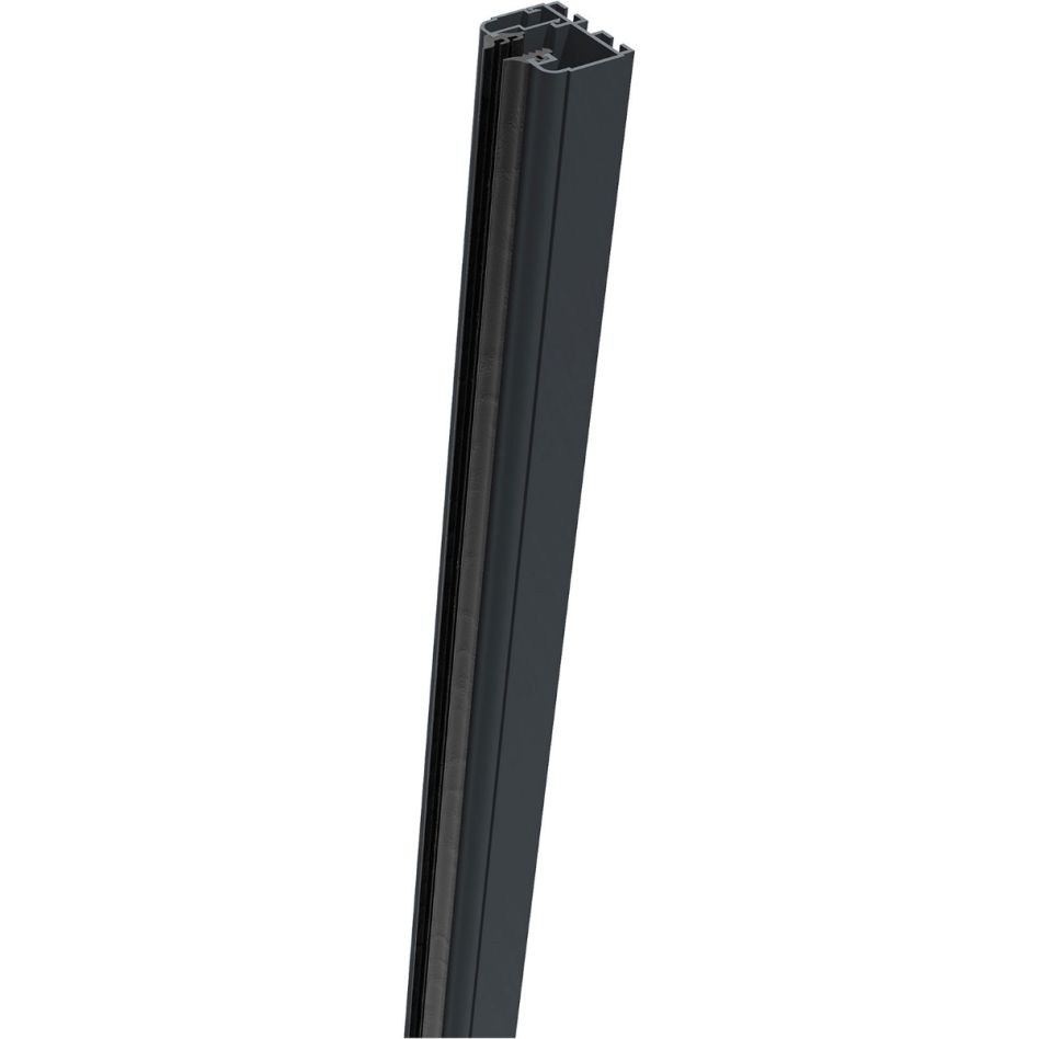 GroJa rail de serrage pour poteau alu brise-vue gris anthracite RAL 7016, 181 cm, gauche