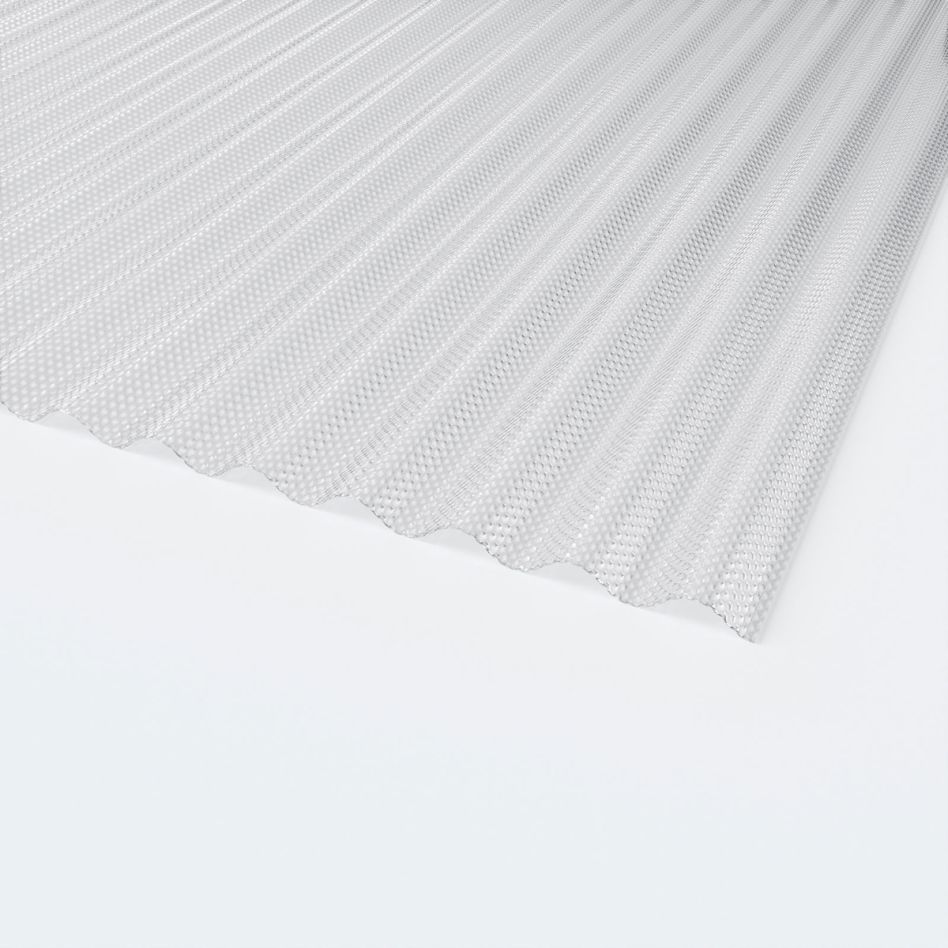 Marlon CS Crystalight Wellplatten 76/18 Polycarbonat Wabenstruktur klar, 7000 mm
