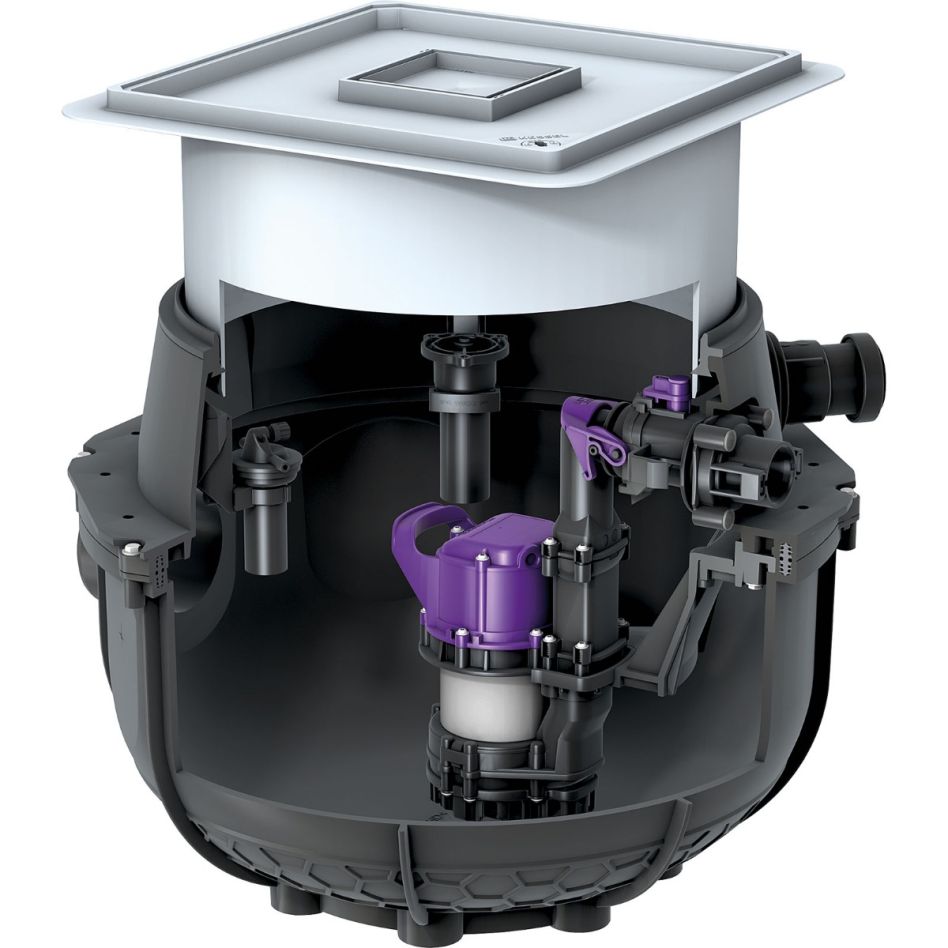 Poste de relevage d'eaux usées KESSEL Aqualift-S-Tronic, GTF 500