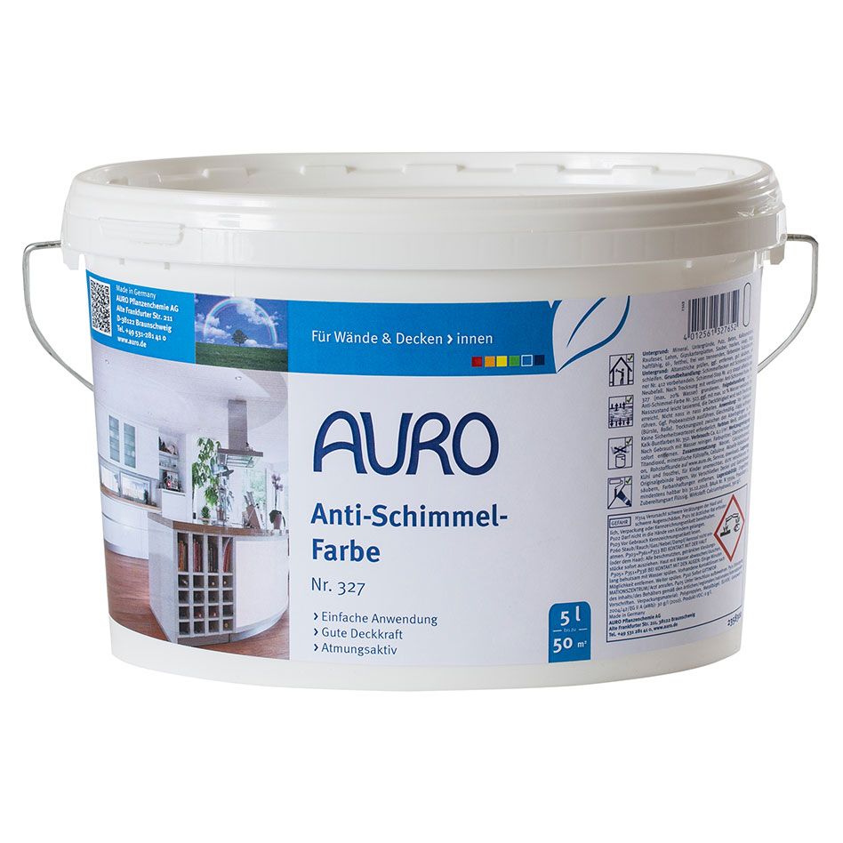 AURO Anti-Schimmel-Farbe weiß Nr.327