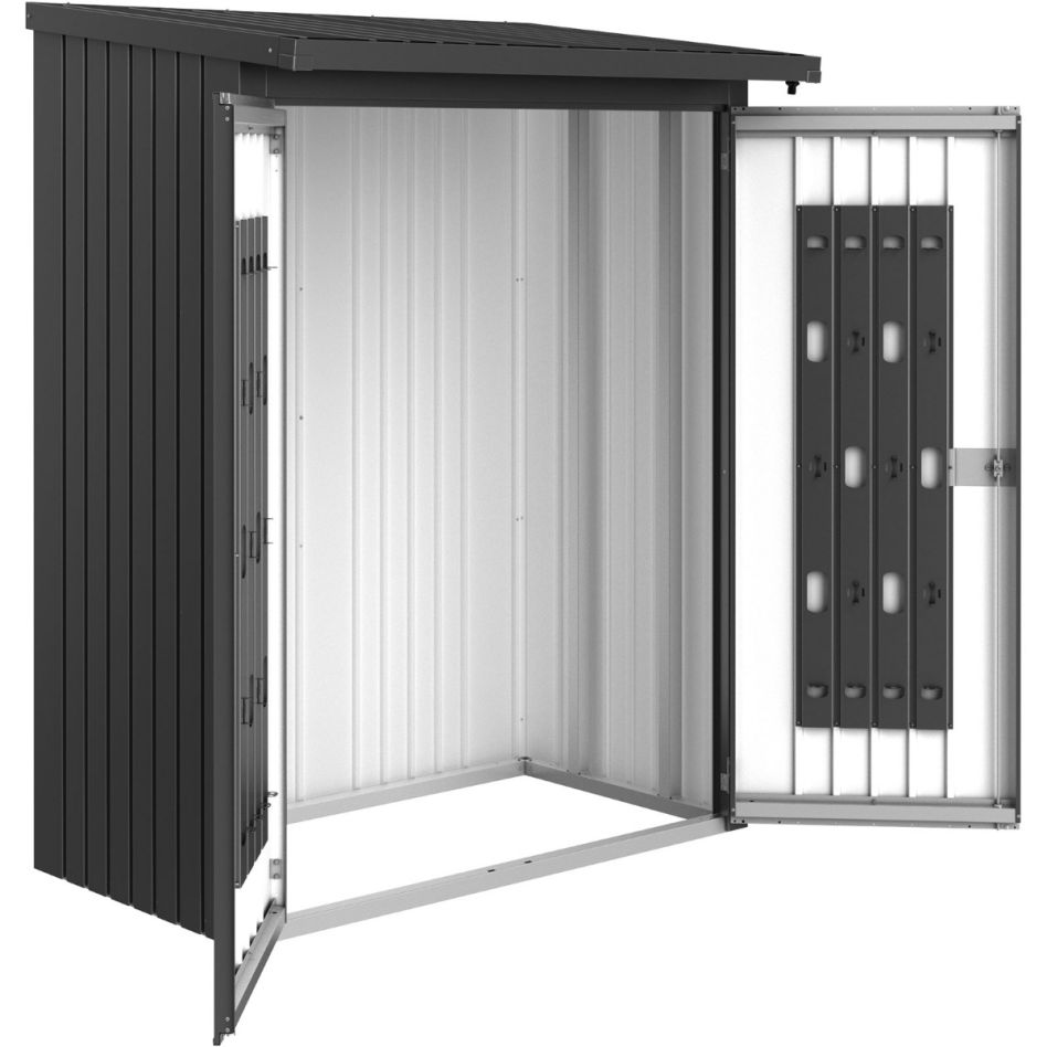 Kit de porte pour abri à bûches Biohort Woodstock gris foncé métallisé günstig