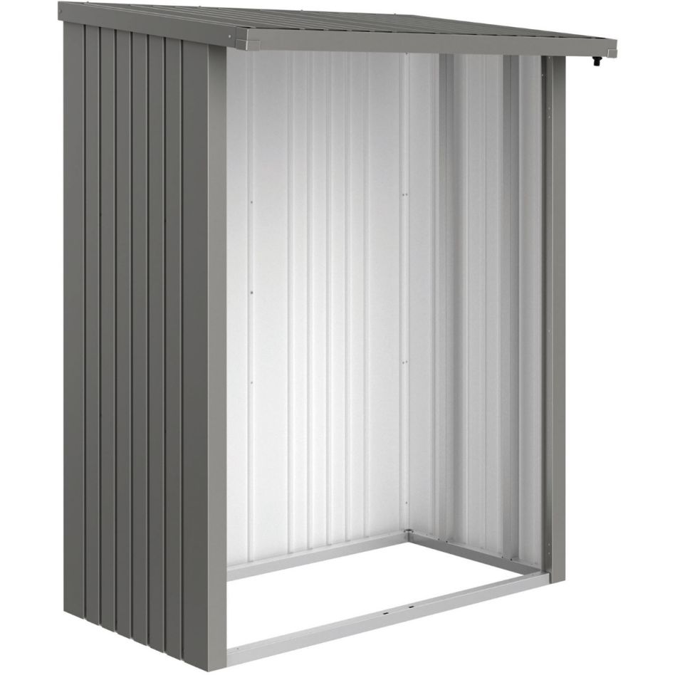 Paroi arrière pour abri à bûches Biohort WoodStock gris quartz métallisé günstig