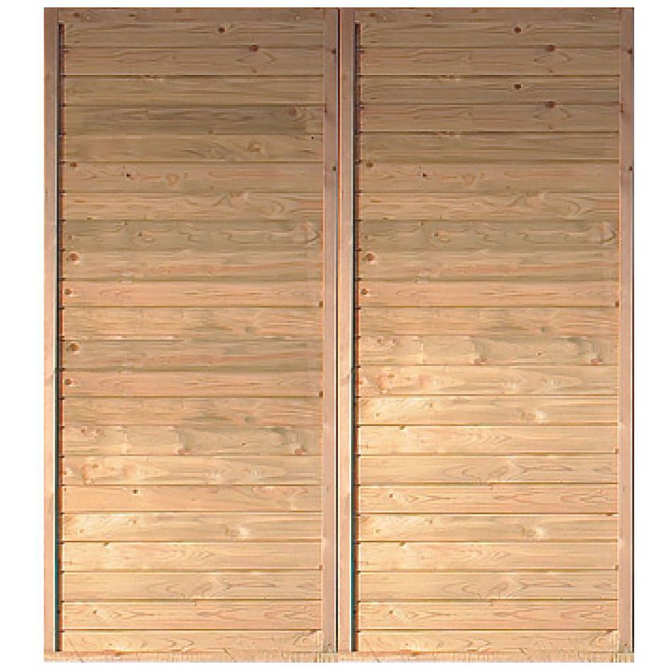 Karibu Seitenwand für Einzel- und Doppelcarport Classic günstig