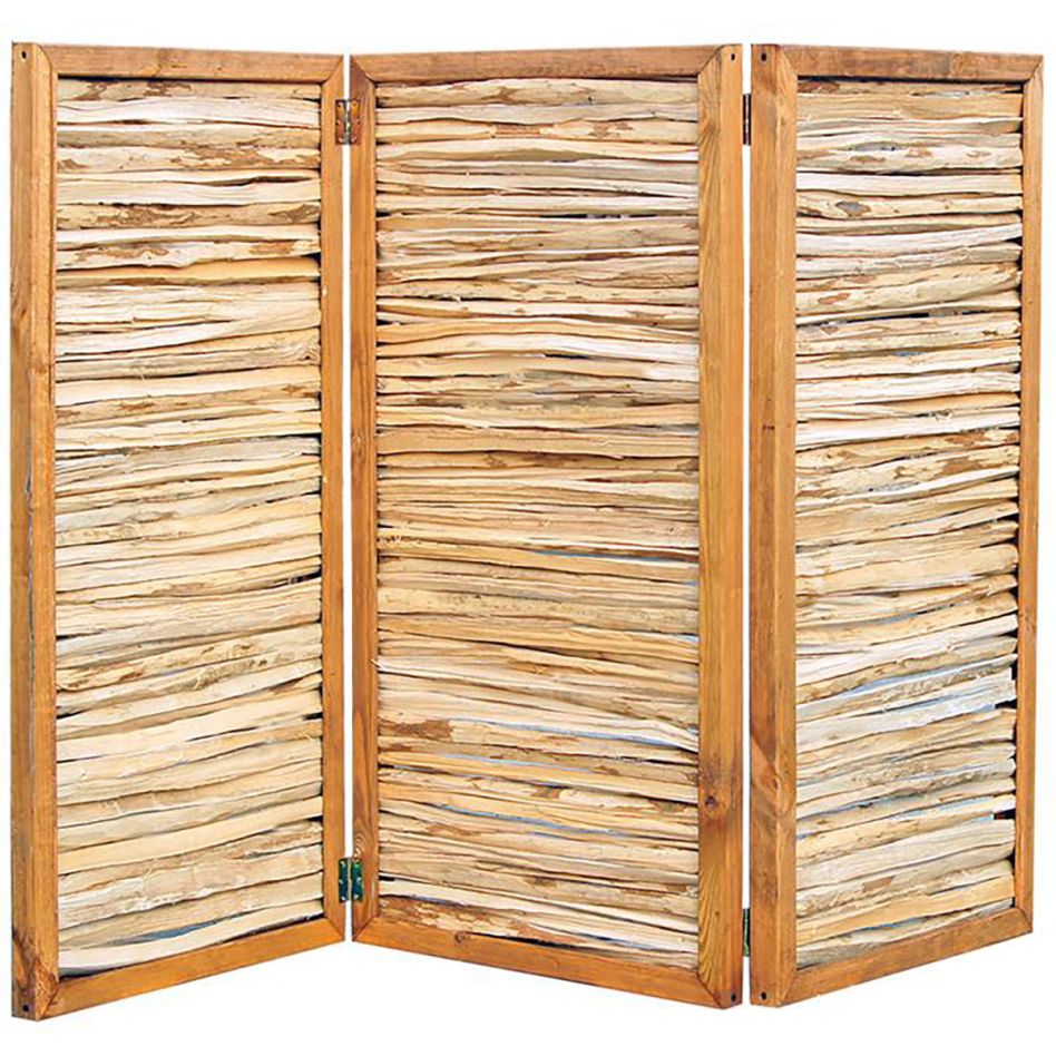 NOOR Haselnuss-Paravent, 120x180 cm Image