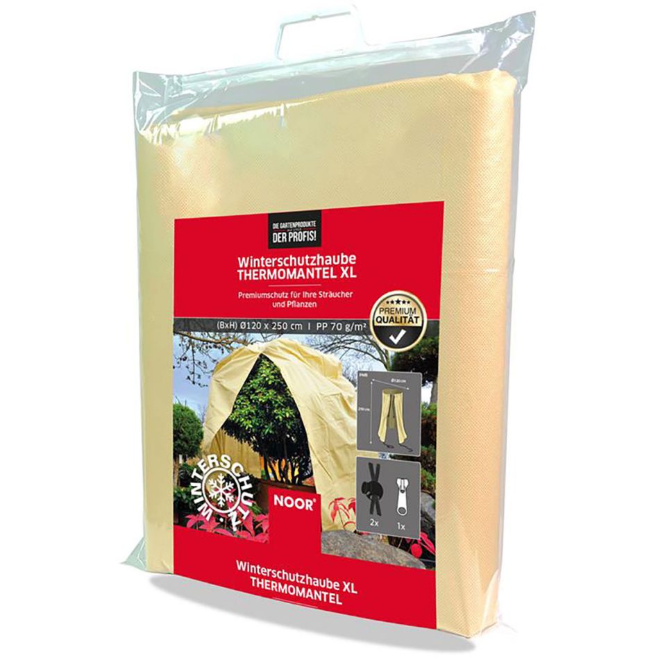 Protection thermique d'hiver XL avec fermeture éclair et 2 cordons de serrage günstig