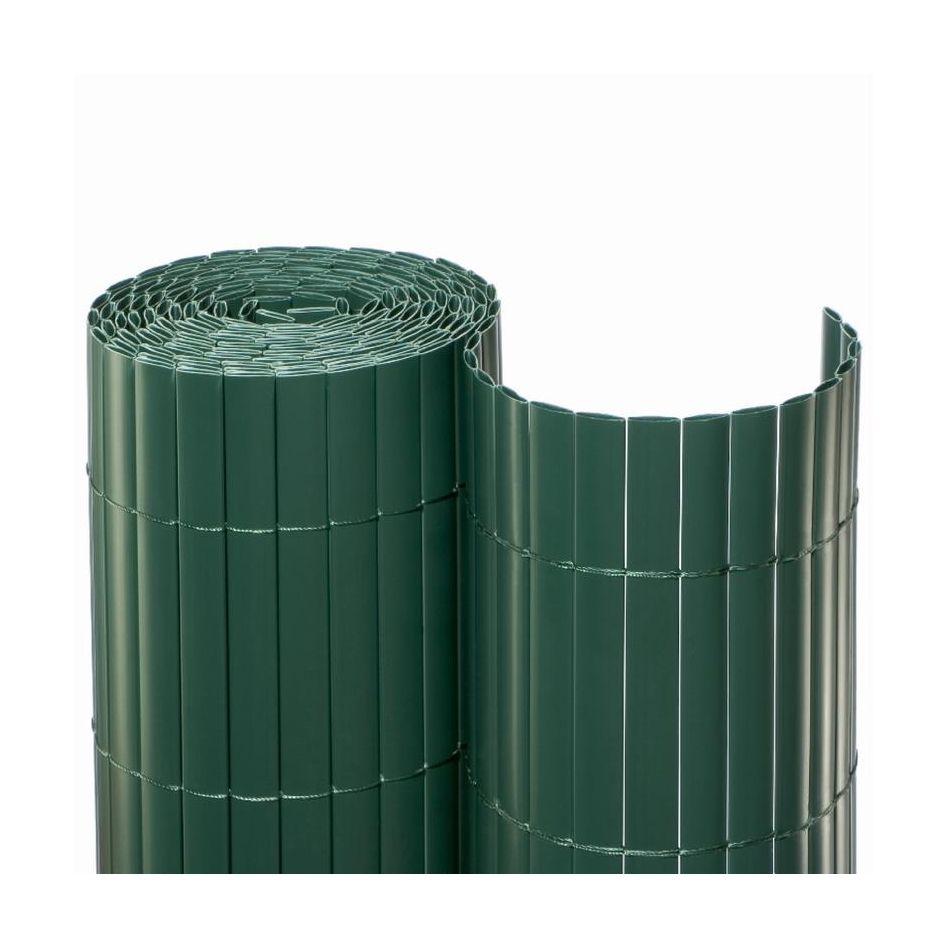 NOOR Sichtschutzmatte PVC Grün Sichtschutzzaun, 1x10 m