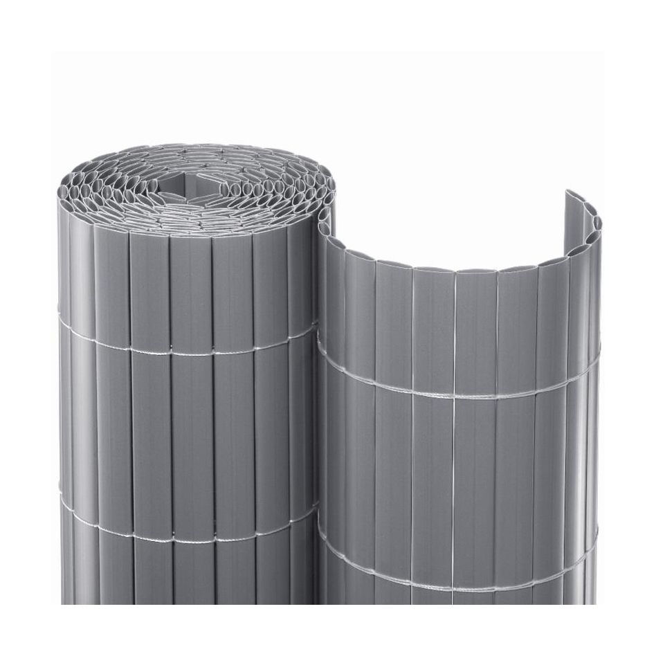 NOOR Sichtschutzmatte PVC silber, 2x3 m