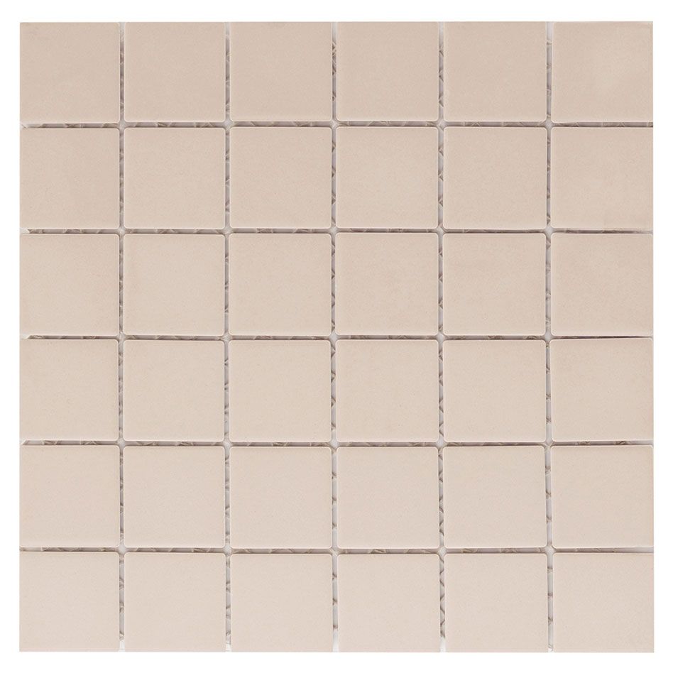 Wellker Keramikmosaik Feinsteinzeug Weiß matt R11 30,6x30,6 cm Antislip Mosaikfliesen, 1 Pack günstig