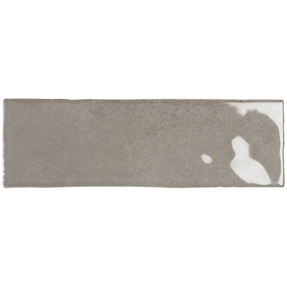 Wellker Wandfliese Moravia Gris glasiert glänzend Rundkante 6,5x20 cm Stärke 9 mm, 1 Pack günstig