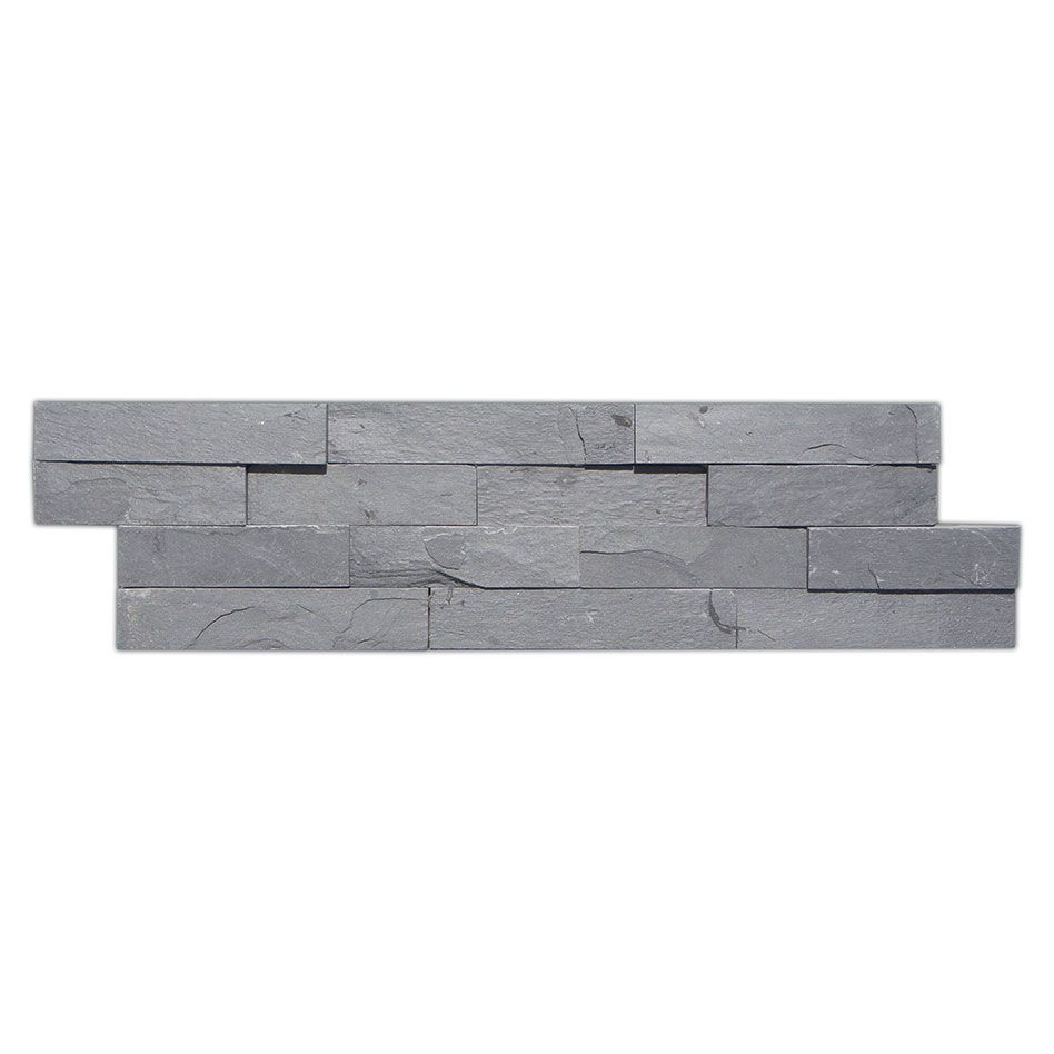 Wellker Wandverblender Naturstein Schiefer Schwarz Riemchen, 1 Pack günstig