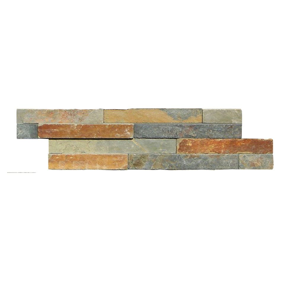 Wellker Wandverblender Naturstein Schiefer Multicolor Riemchen, 1 Pack günstig