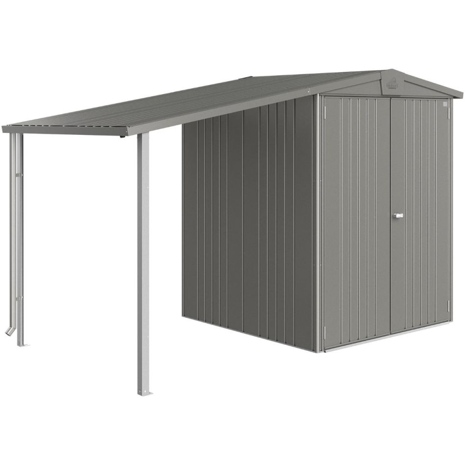 Biohort Seitendach Gerätehaus Europa quarzgrau-metallic günstig