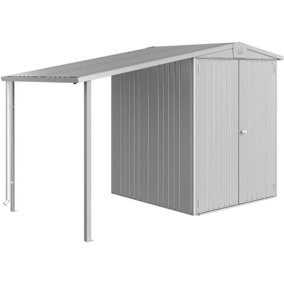 Biohort Seitendach Gerätehaus Europa silber-metallic günstig